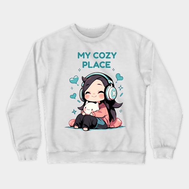 My Cozy Place. Crewneck Sweatshirt by ImativaDesign